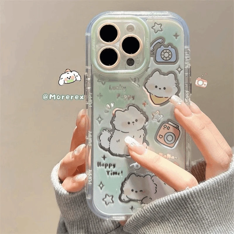 相机小狗适用iphone15苹果14手机壳女13promax华为vivo小米轻薄
