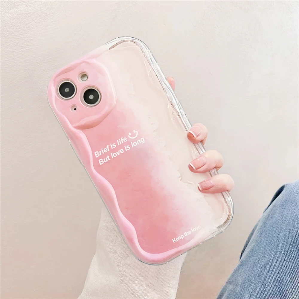适用苹果/华为/OPPO/VIVO/小米Z 高级感色彩渐变防摔手机壳女