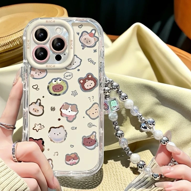 可爱镂空小狗适用华为mate60苹果oppo小米15/14/13promax防摔vivo