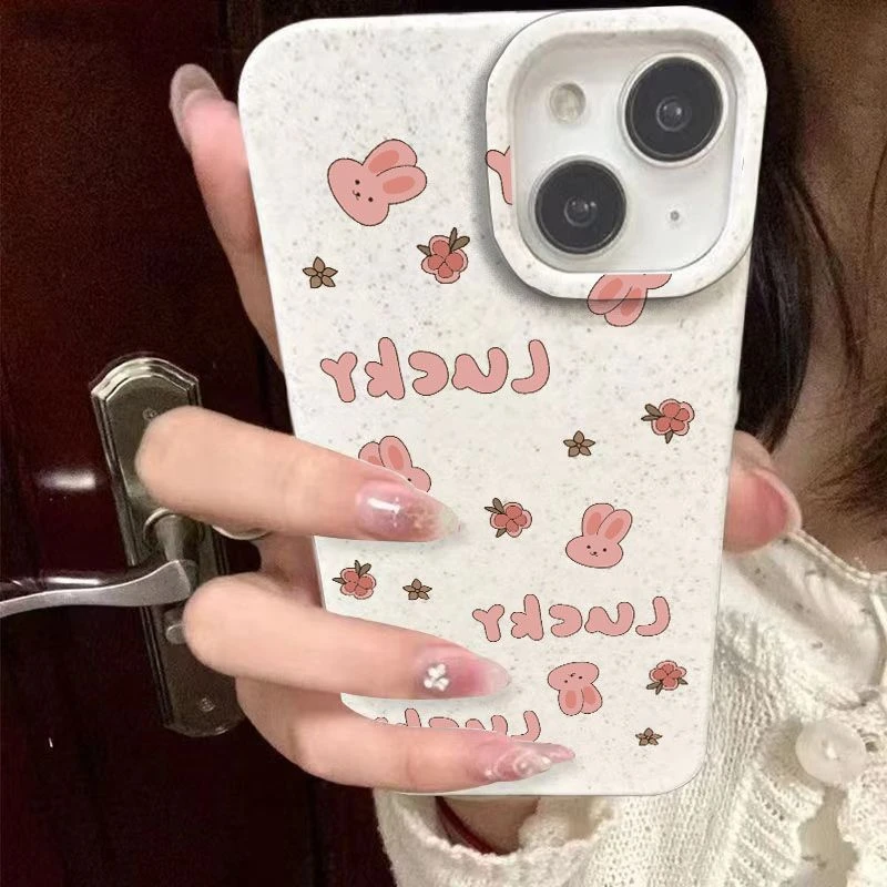 兔子适用华为mate60苹果oppo小米15/14/13promax防摔vivo手机壳女