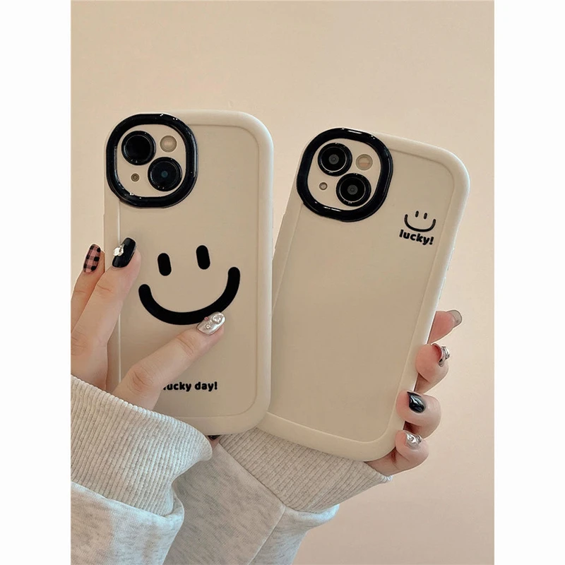 泡泡大笑脸适用iphone15苹果14/13promax华为vivo小米耐摔手机壳