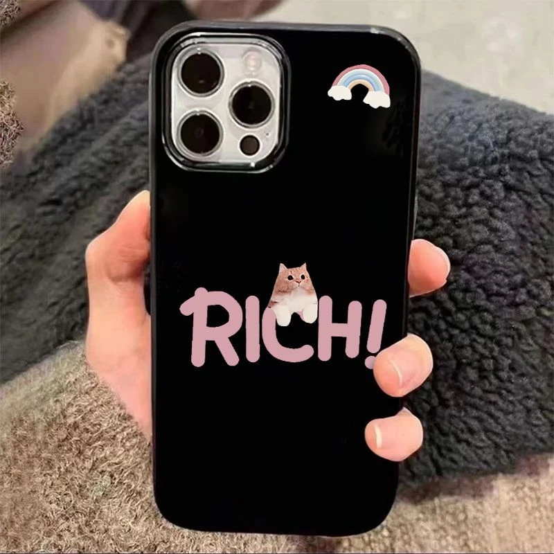 猫咪适用华为mate60苹果oppo小米15/14/13promax防摔vivo手机壳女