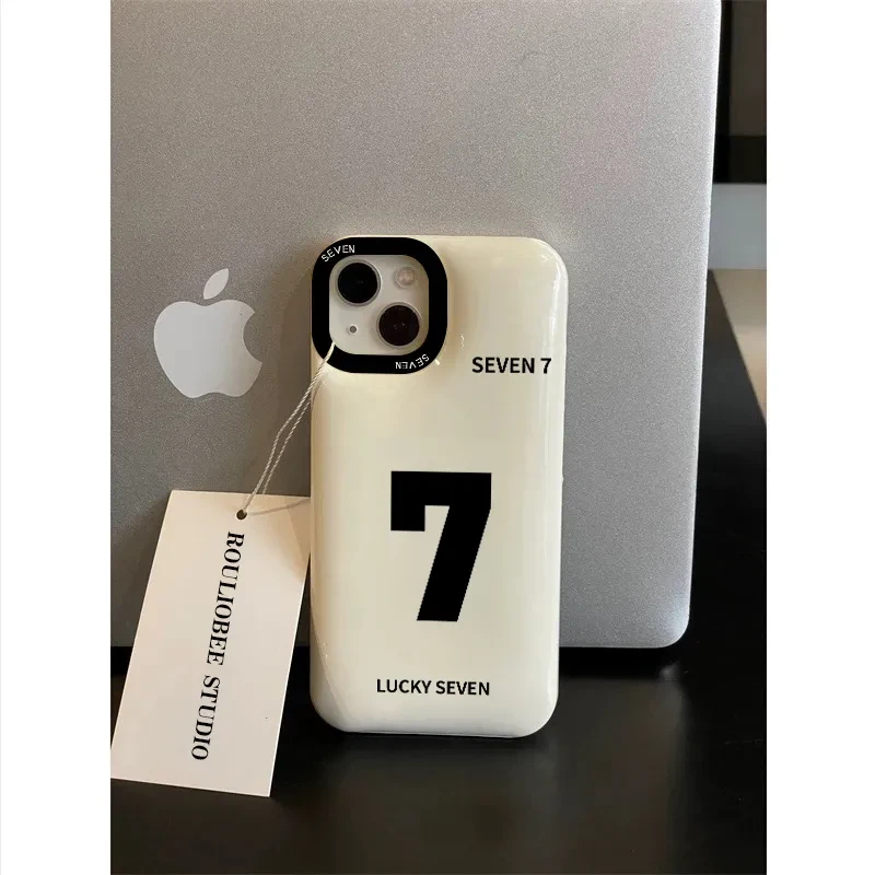 幸运7字适用iPhone苹果XR15/14/13/12/11promax轻薄软手机壳女A