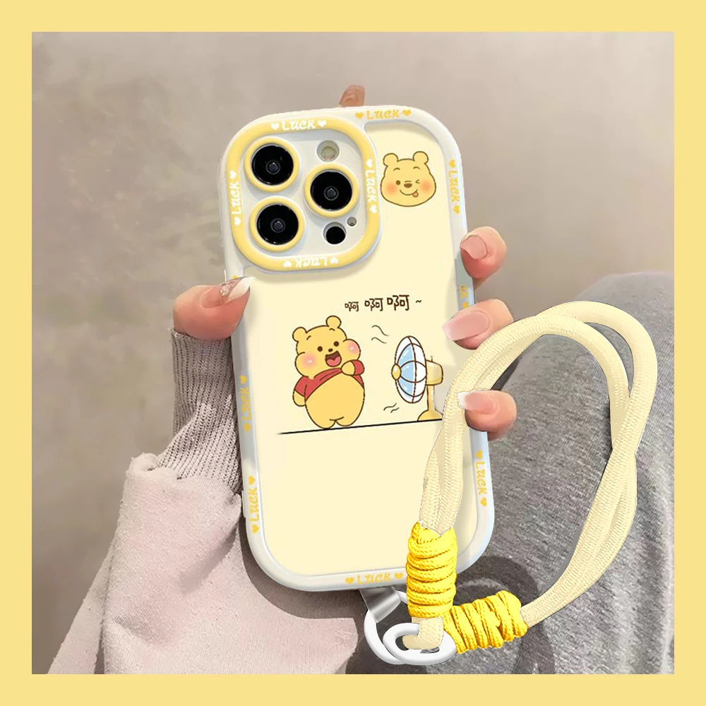 小熊适用华为mate60苹果oppo小米15/14/13promax防摔vivo手机壳女