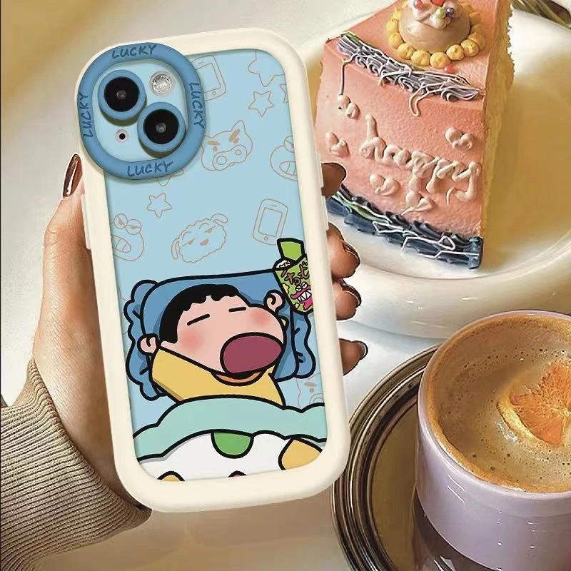 打哈欠小新 适用iphone15苹果14/13promax华为vivo小米oppo手机壳