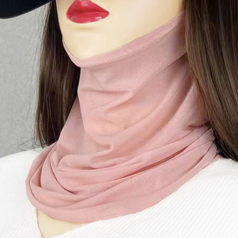 夏季防晒面罩口罩围脖女士骑行遮脸护颈部遮颈纹薄款透气防晒脖套