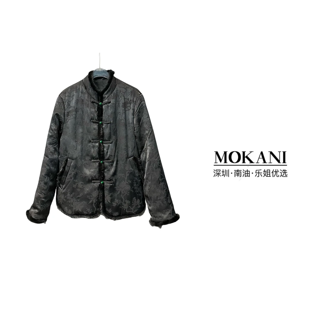 乐姐优选 | 「星光」提花改良国风盘扣夹棉加厚外套棉服 R111901