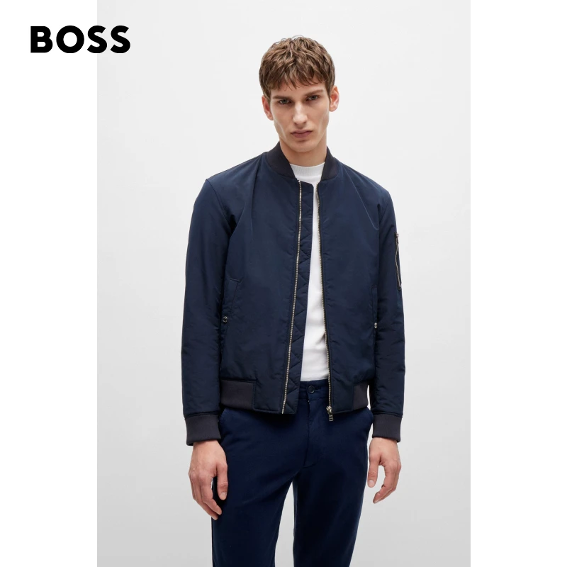 BOSS博斯男士 新款常规版型防泼水经典休闲夹克50519981