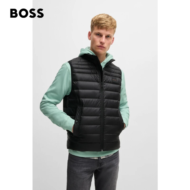 BOSS博斯男士  新款修身版型羽绒填充马甲50527324