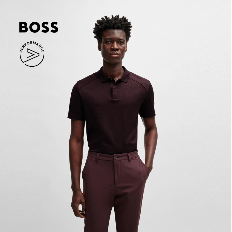 【丝光棉】BOSS博斯男士Performance轻量零感棉质Polo衫50520242