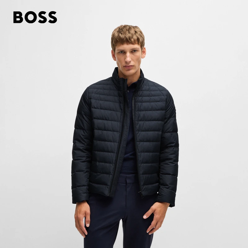 BOSS博斯男士  新款常规版型绗缝休闲秋冬羽绒服50528758