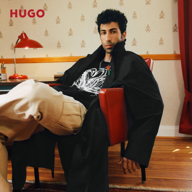 【HUGO x Les Benjamins联名】雨果  新款天鹅图案毛衣50525345