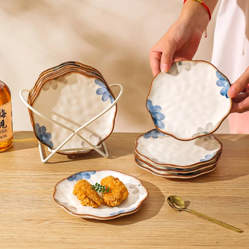 川岛屋吐骨碟家用高档陶瓷吐骨头盘子小碟子小号精致餐桌垃圾渣
