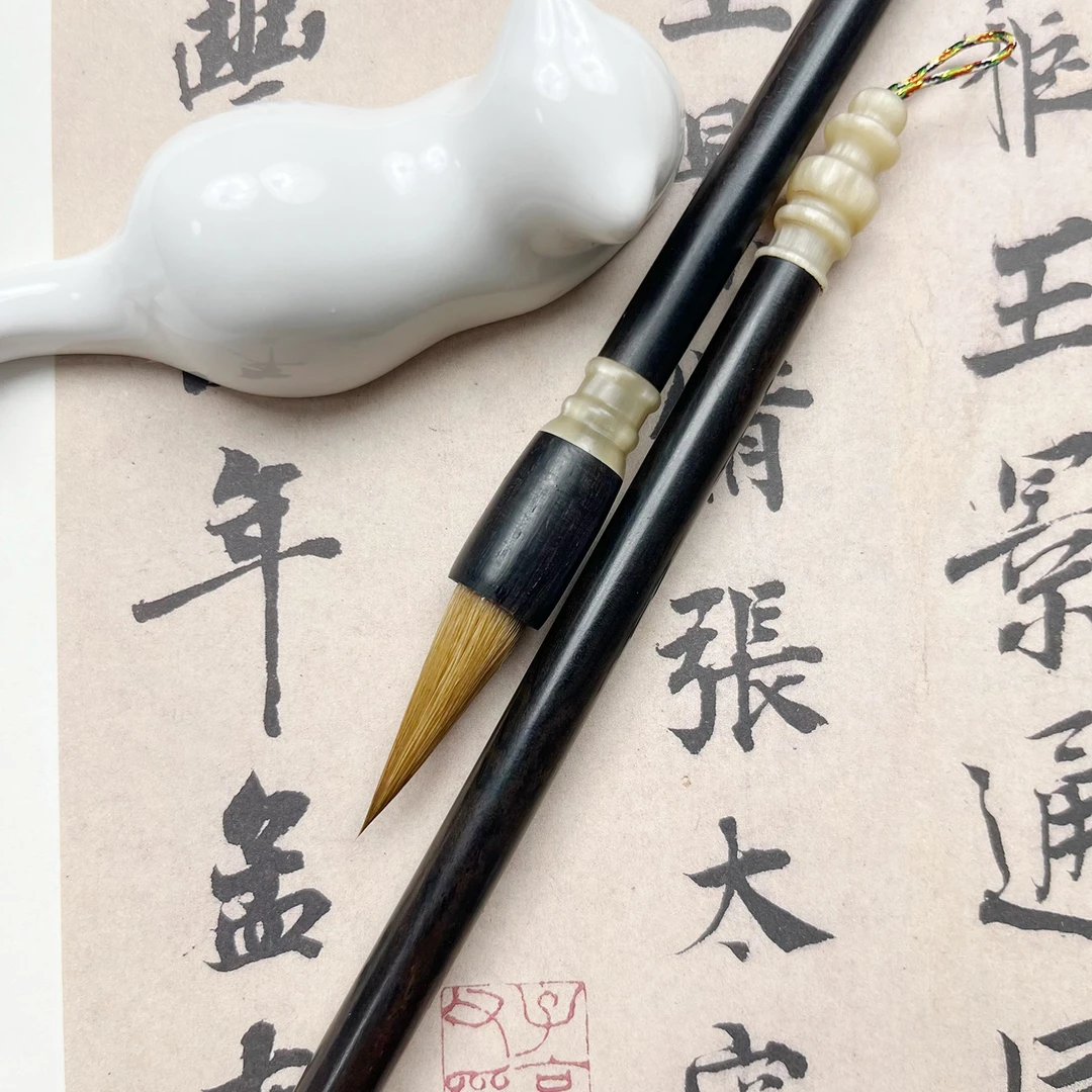 精品狼毫毛笔 出锋3.0cm  兰亭序米芾二王适用 行草一类专业用笔