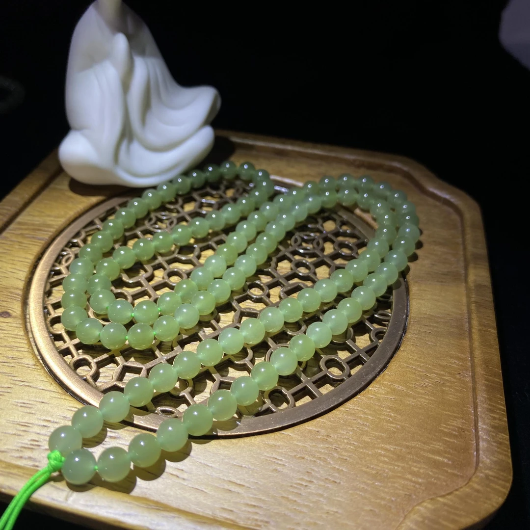 如愿珠宝【微微精选】高货冰底蜂蜜水6mm/108粒项链长链