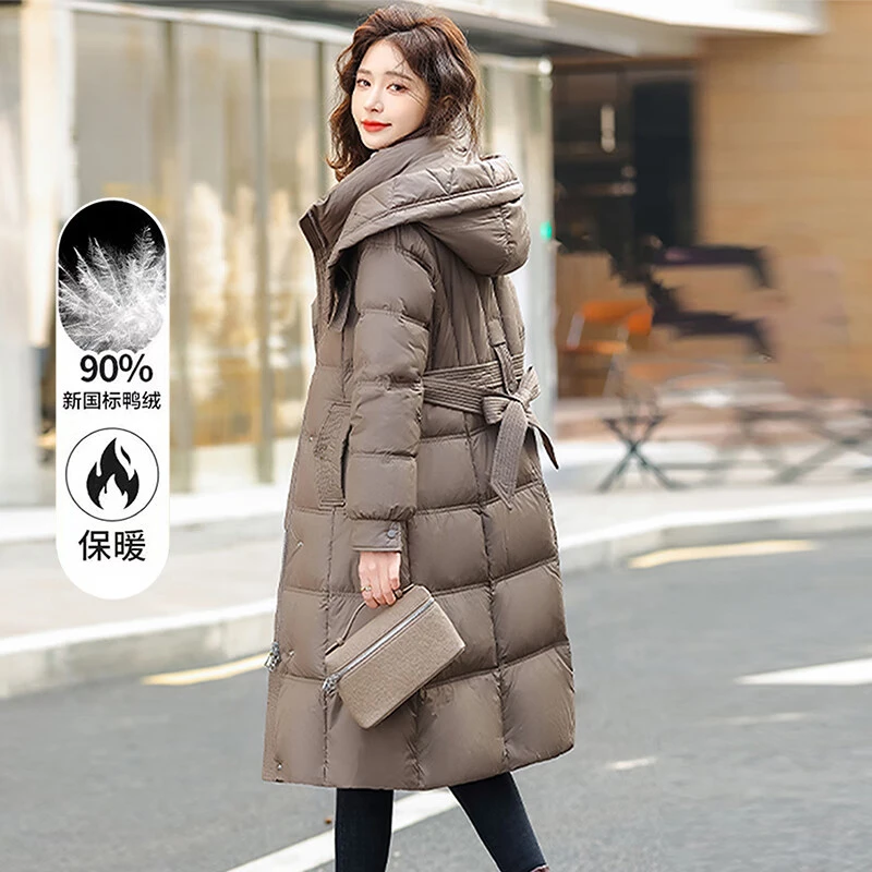 九江中长款羽绒服女冬2025新款时尚洋气今年爆款轻薄女士高端外套