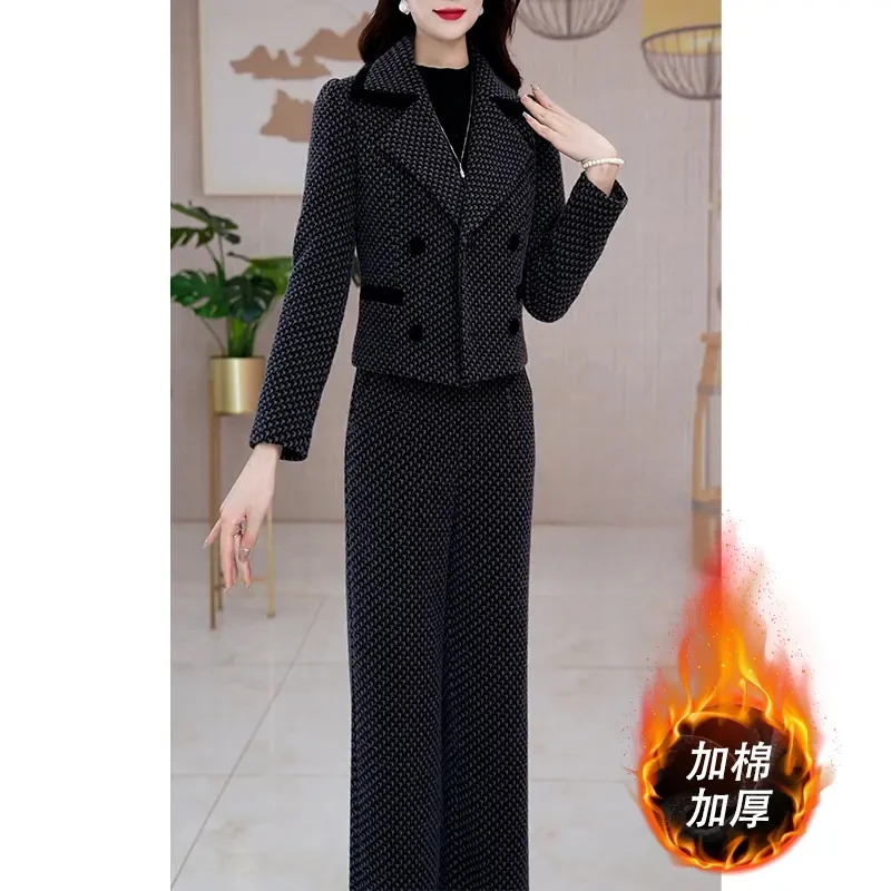 气质小香风毛呢外套装女秋冬2025新款爆时尚洋气贵夫人品牌两件套