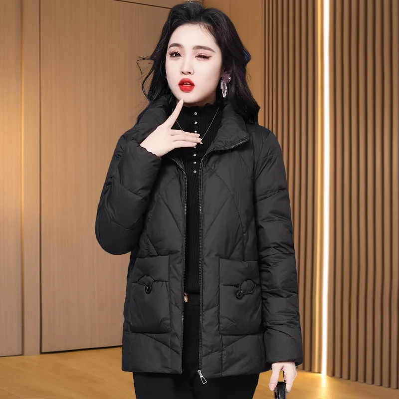 2025年新款女装九江短款羽绒服女款秋冬季2025新款时尚洋气白鸭绒