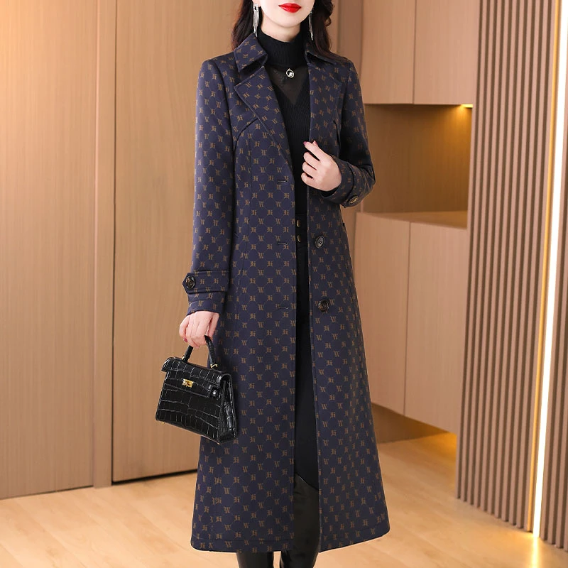 秋冬意法风衣外套女2025秋贵夫人品牌洋气质新款中长款高端王小丫