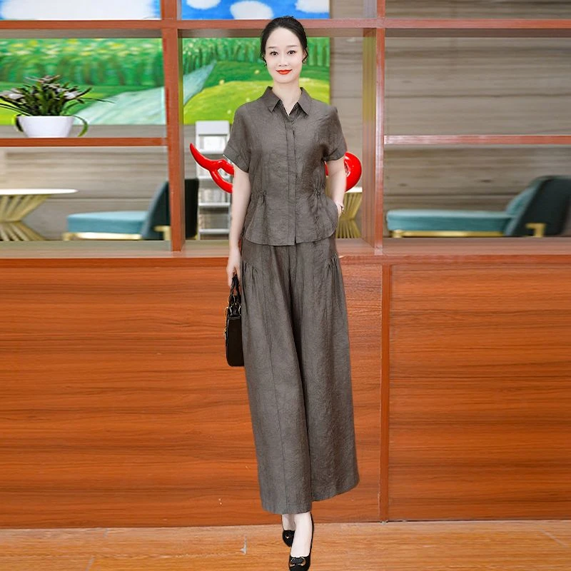 阔太太今年流行套装2024新款女夏季洋气高端精致贵夫人品牌两件套