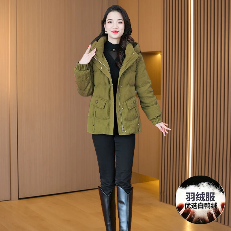 九江短款羽绒服女秋冬2025新款时尚洋气别致高端品牌女士设计感爆