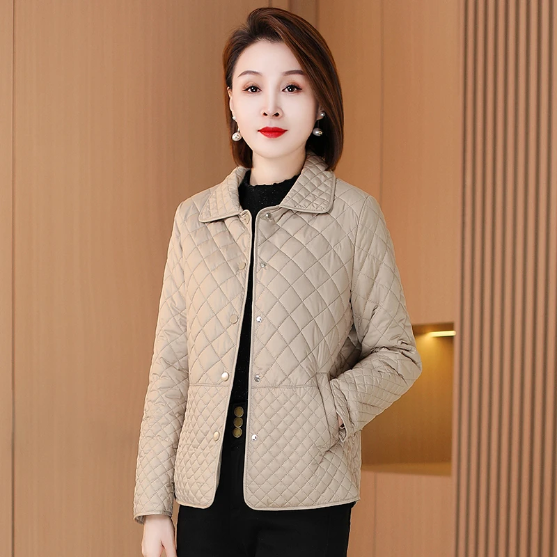 九江短款轻薄时尚棉服女秋冬2025新款高端洋气质棉衣棉袄妈妈外套