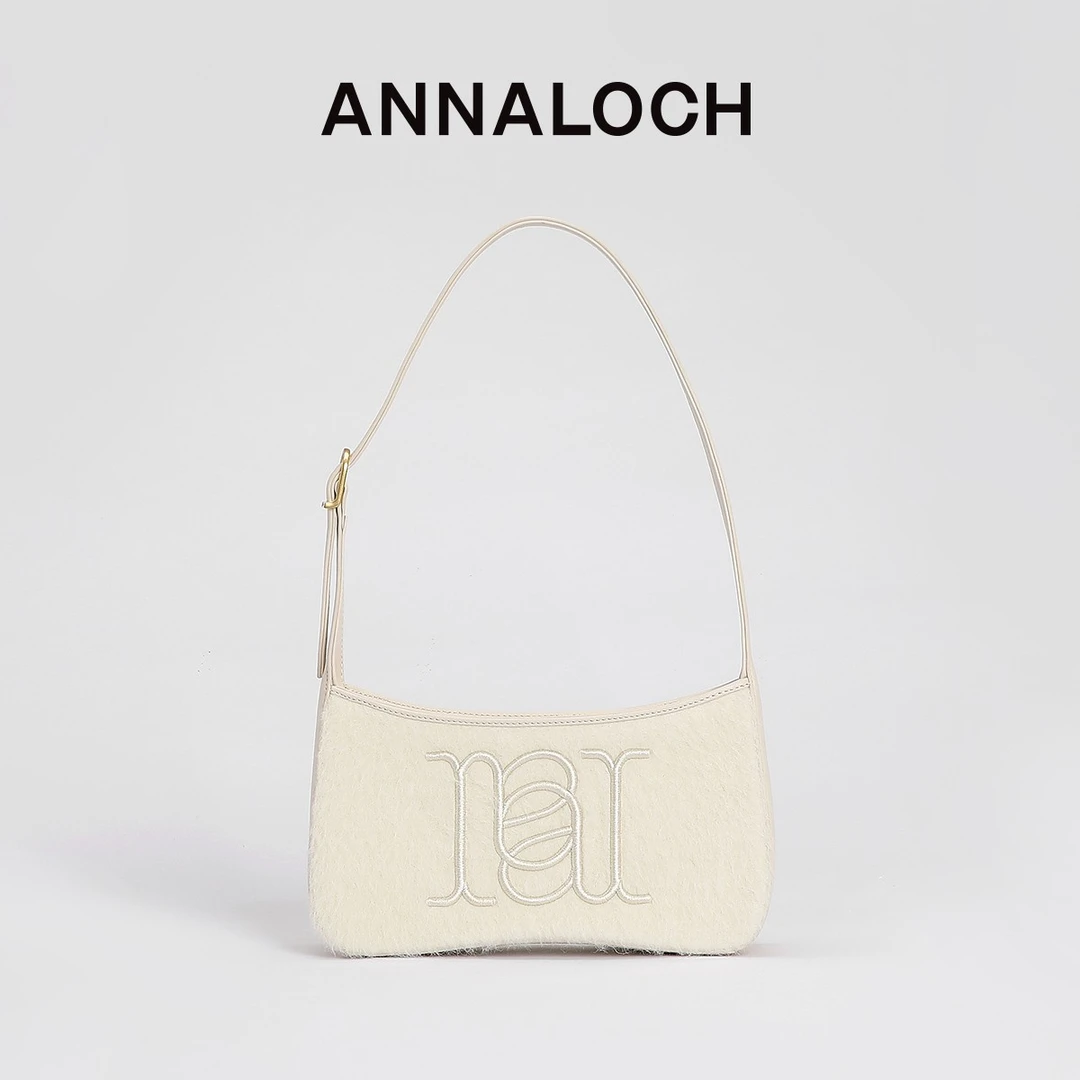 【然厚 X ANNALOCH】精选系列小羊驼毛秋冬卡米尔腋下包单肩包
