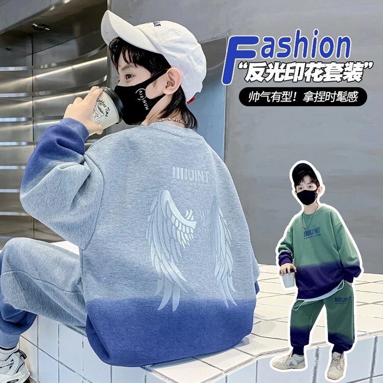 中大童秋款酷帅个性套装6137