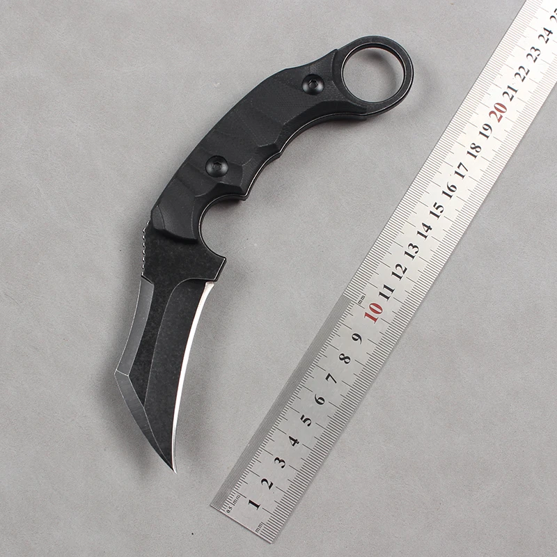 高硬度防身户外小刀锋利随身战术格斗爪子刀野外生存刀便携刀鞘