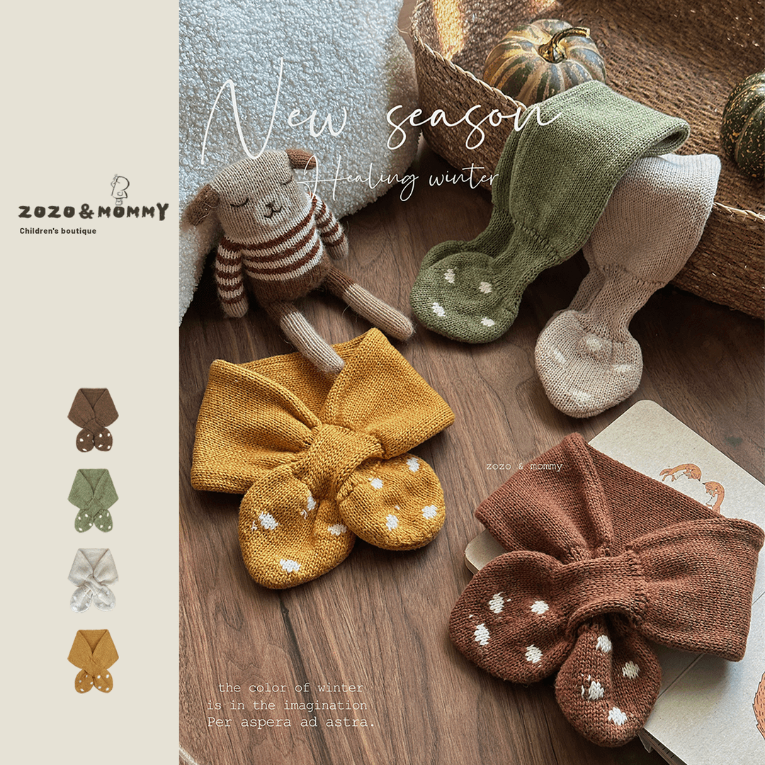 10/31新品【一朵暖冬】可爱领结围脖