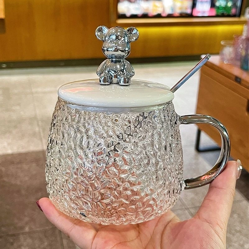 新人专享一1小物件分购试用实百货福利商品冰川泡茶杯小熊玻璃杯