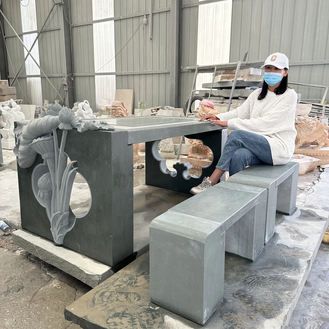 花岗岩石桌精品石桌庭院装饰摆件