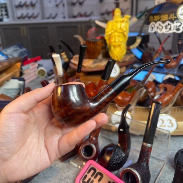 老斗。无戳记打版斗石楠木烟斗