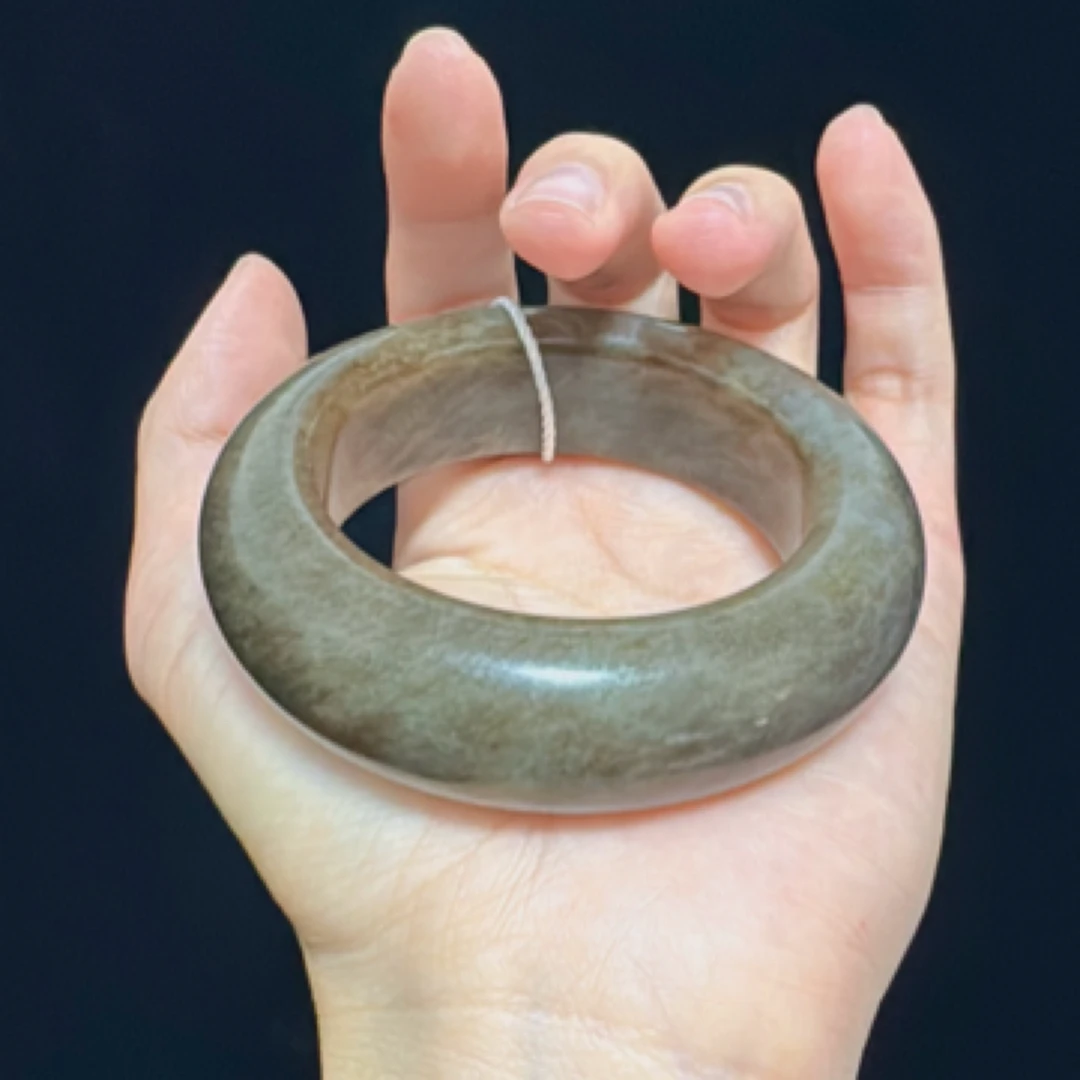 【和田玉糖玉手镯】醇厚典雅53.2/19.6/12.8圈口