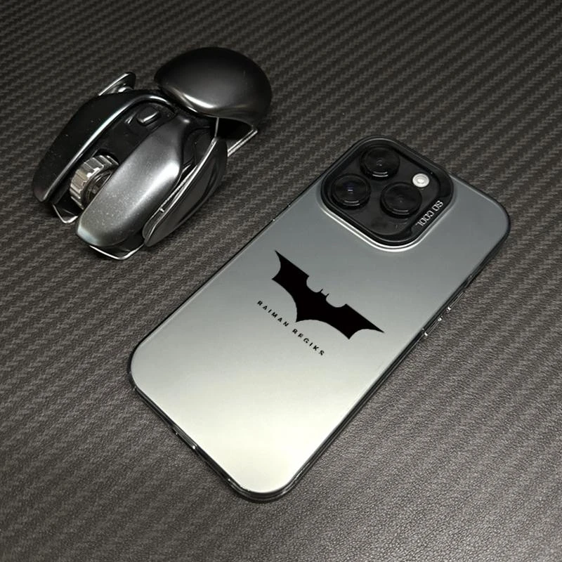 蝙蝠侠苹果15promax手机壳14pro max磨砂iphone13高级感12/11全包