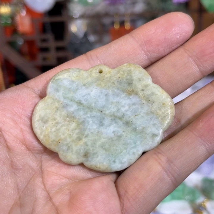 翡翠吊坠(赠链)未镶嵌蓝**爱