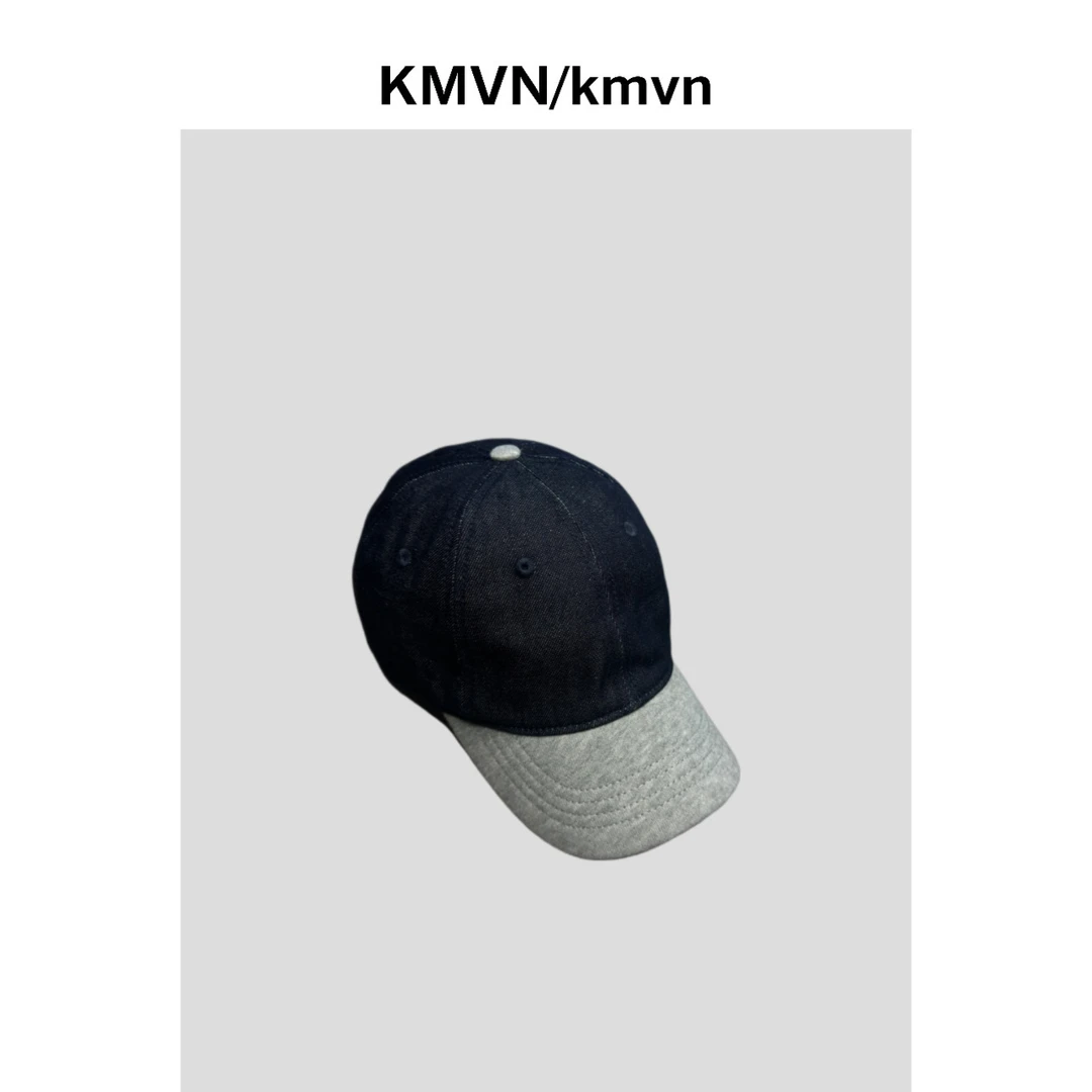 kmvn/kmvn牛仔拼色潮流百搭鸭舌帽四季休闲帽