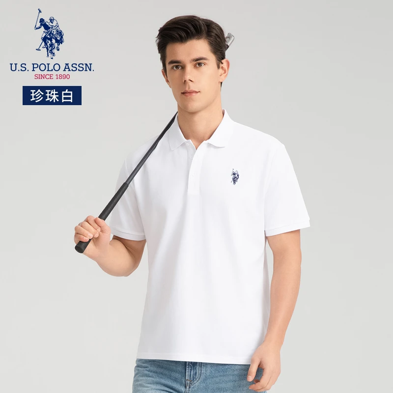 U.S. POLO ASSN.小马标POLO衫夏季新款休闲速干短袖t恤男商务上衣