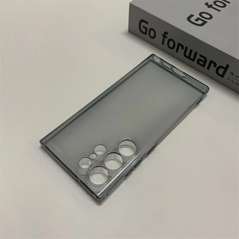 适用适用三星S23ultra透黑手机壳全包超薄软胶tpu软壳s22+保护套