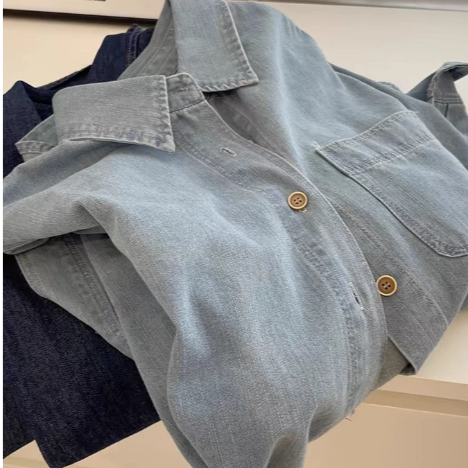 直播链接 牛仔衬衣 工厂清货 无运费险 默认接受小刺绣 1