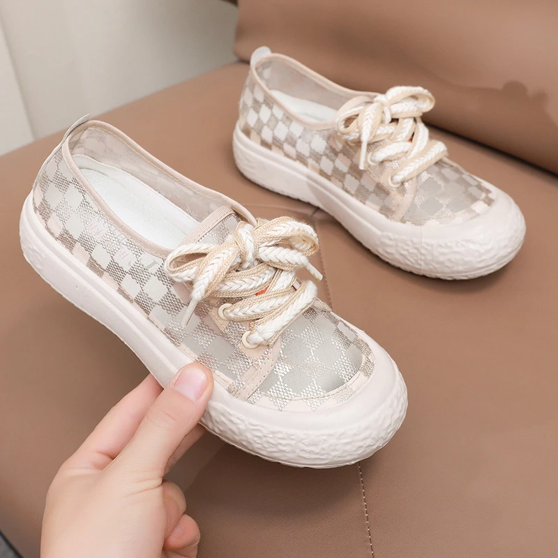 乐福鞋女夏季新款百搭凉鞋软底学生鞋薄款厚底时尚轻便透气小白鞋