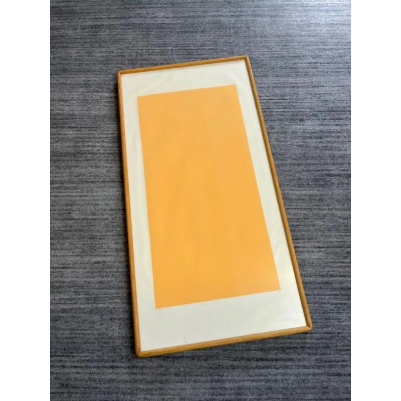 90*45实木榫卯画框有机玻璃龙骨背板宣纸随机