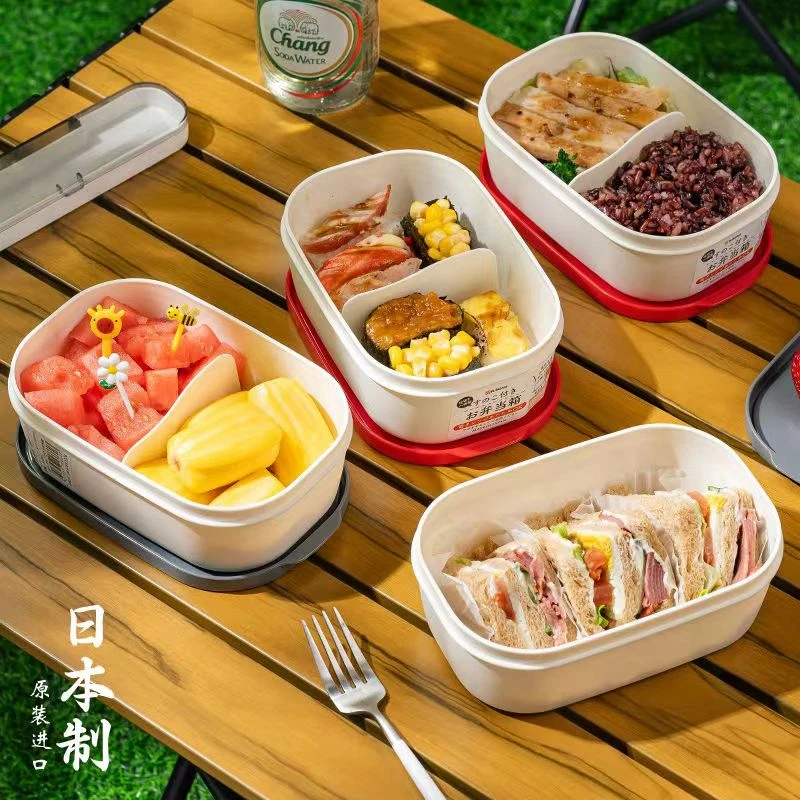 日本进口饭盒冰箱冷冻盒保鲜盒上班族户外野餐便当盒分装减脂餐盒