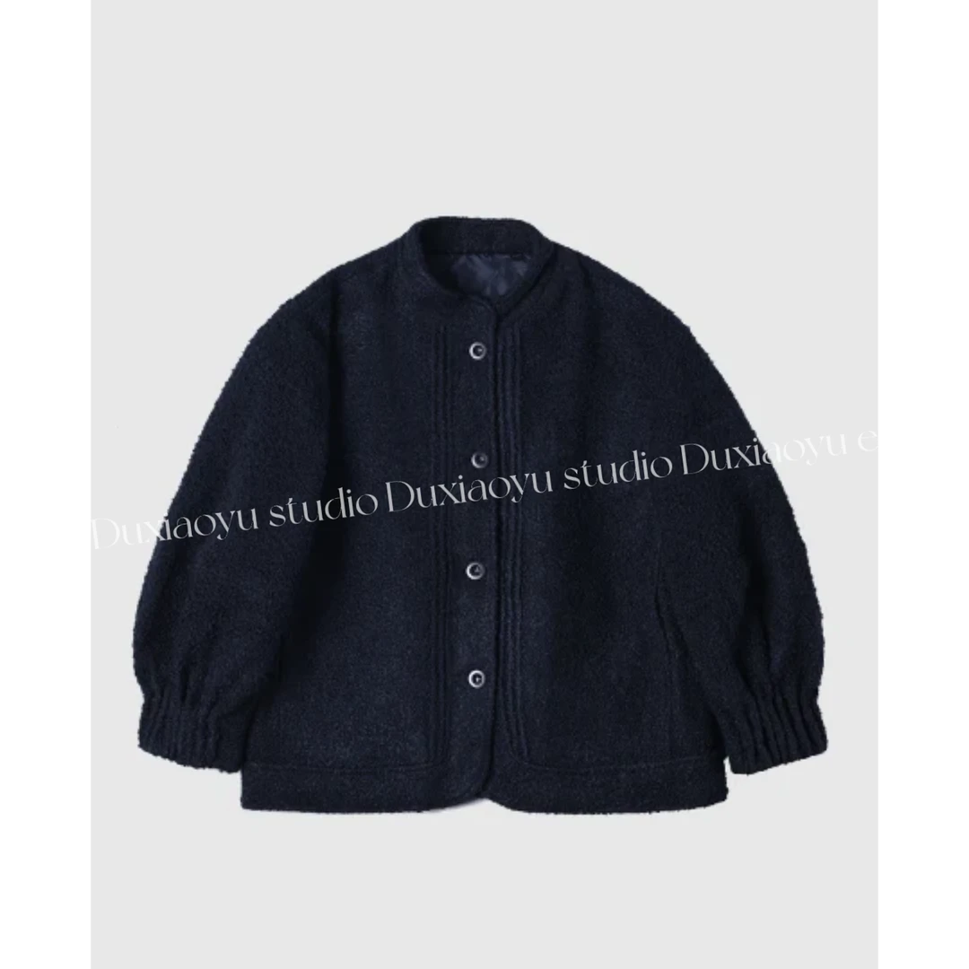 晓宇女装【美羊羊】小众设计休闲百搭厚款保暖圈圈毛外套