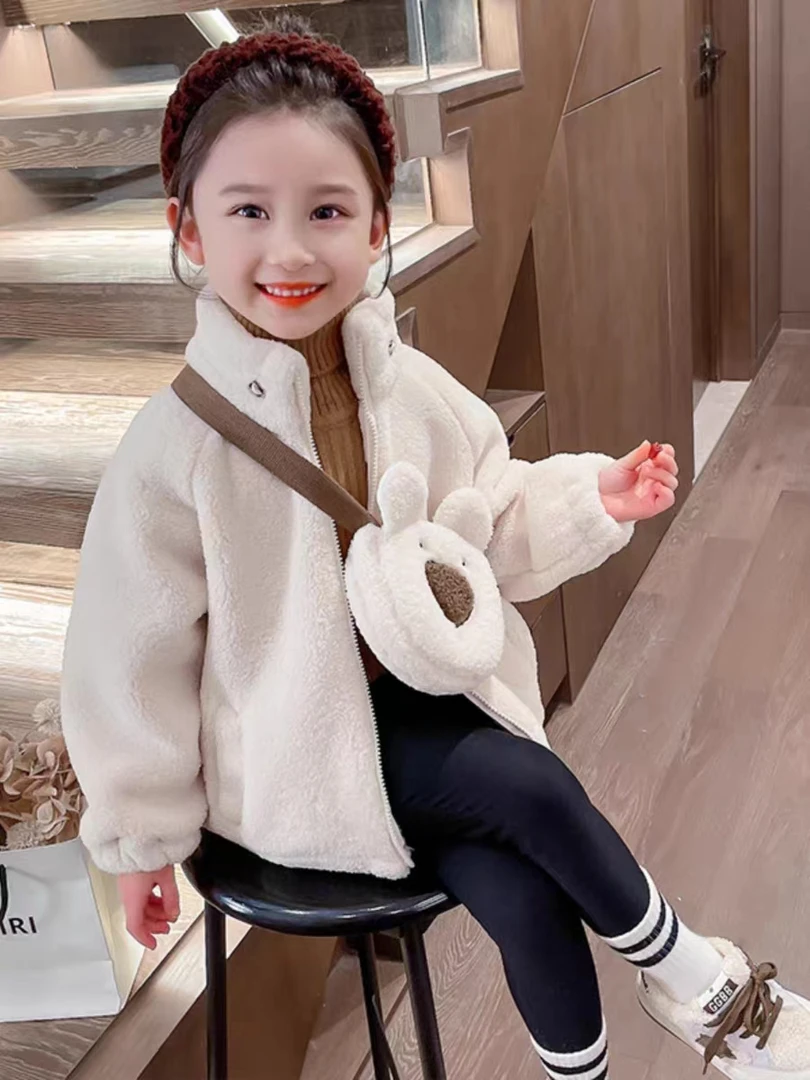 冬季加绒加厚保暖外套棉服时尚百搭男宝女宝韩版休闲潮童