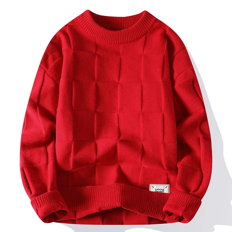 HM2023冬季新款男士水貂绒仿貂绒潮牌高品质毛衣百塔针织衫毛线衣