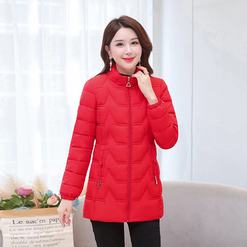 秋冬棉服女2025冬季棉衣女中长款修身显瘦韩版加厚大码棉袄外套潮