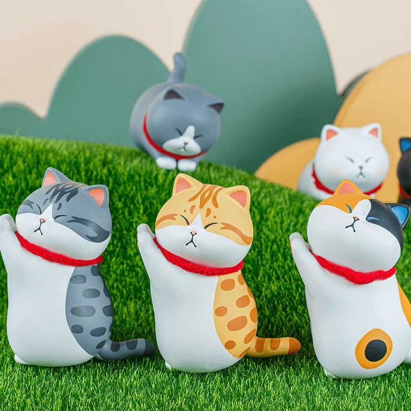 【拆盒】猫猫对掌系列盲盒创意磁吸手办
