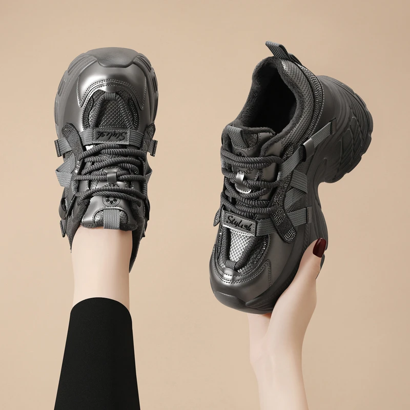 老爹鞋女2024新款秋季厚底鞋运动鞋女款休闲鞋子女款秋冬通勤女鞋