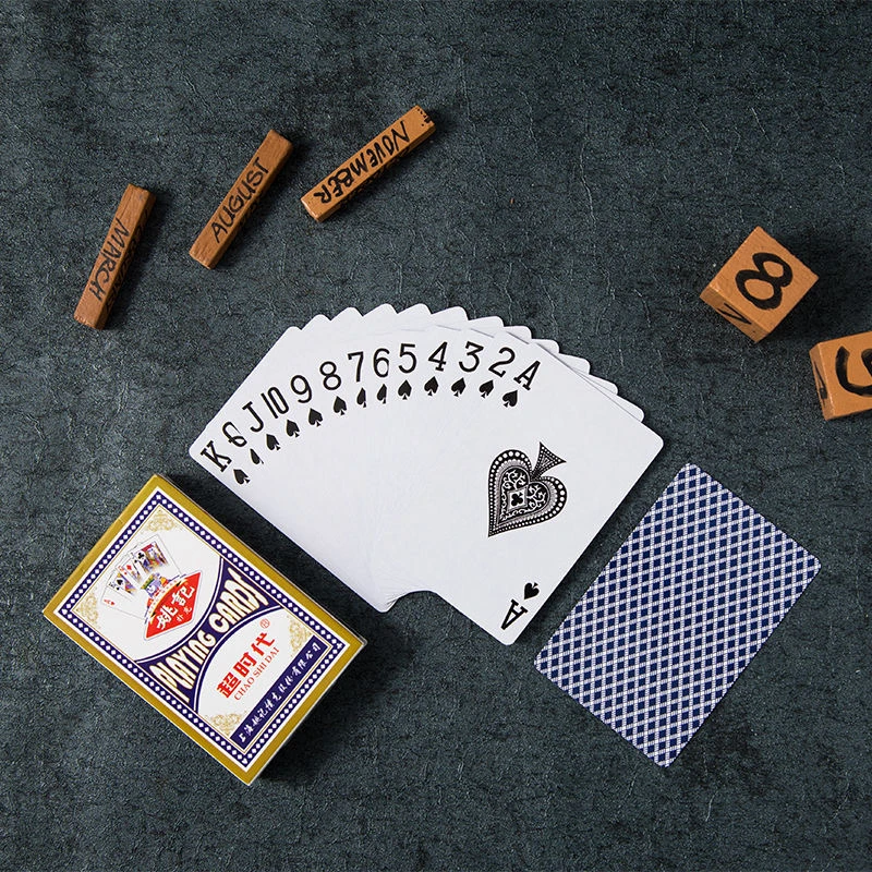 姚记扑克正品授权上海姚记扑克2018蓝加厚高档棋牌室斗地主专用